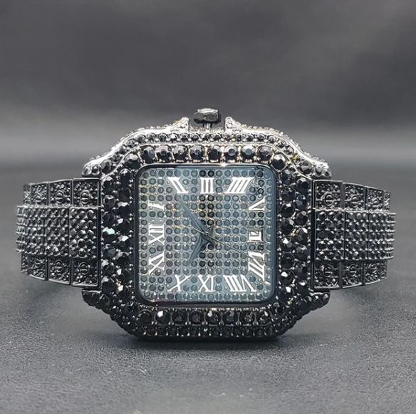Black Luxury Quartz Watch