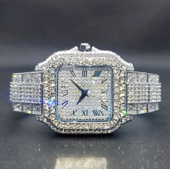 Silver Luxury Quartz Watch